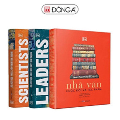 Sách - Combo 3 cuốn: Nhà văn: Cuộc đời và tác phẩm + Những nhà khoa học + Những nhà lãnh đạo thay đổi lịch sử