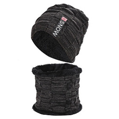 Set mũ len kèm khăn len cực ấm cho bớt mùa đông lạnh giá