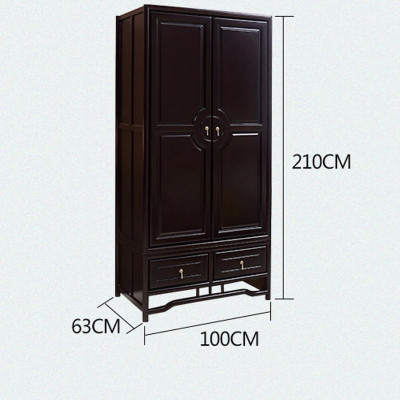 Tủ Quần Áo Gỗ 2 cửa 1000 * 630 * 2100mm Tiat - Hàng Nhập Khẩu