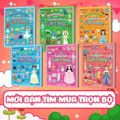 Sách - Sáng Tạo Thời Trang: Thời Trang Dự Tiệc (Hơn 100 Stickers) - Megabook