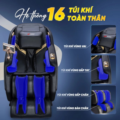 Ghế Massage Lifesport LS-366,Ghế Massage Công Nghệ Dò Hiện Đại Xác Định Vị Trí Huyệt Đạo Cần Massage Với 8 Chế Độ