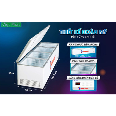 VH-2399HY3 - Tủ đông Sanaky inverter 2000 lít VH-2399HY3 - Hàng chính hãng