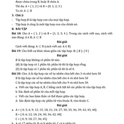 Nâng Cao & Phát Triển Đại Số - Hình Học 6
