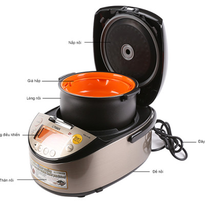 Nồi Cơm Điện Tử Tiger JKT-S18W - 1.8L - Hàng chính hãng