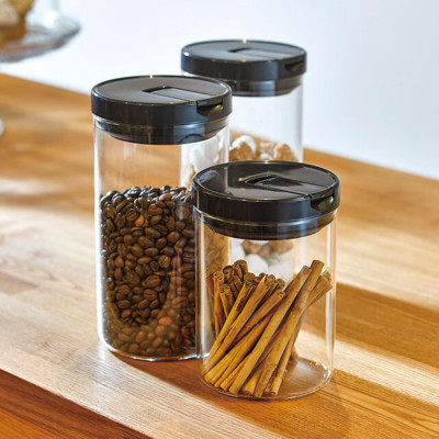 Hộp thủy tinh chịu nhiệt Hario đựng cà phê 800ml MCNR-200-B