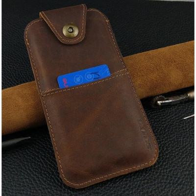 Bao Da Rút cho Samsung Note20 Ultra, Note 10 Plus, Note 8... Có Quai Cài Da Bò Sáp