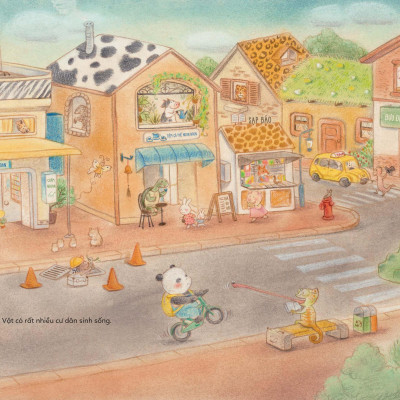 Sách - Thành Phố Vui Vẻ - Các Động Vật Không Dễ Thương Mở Tiệc