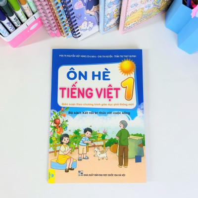 Sách - Bộ 2 cuốn Ôn Hè Toán + Tiếng Việt 1 Kết Nối - ndbooks