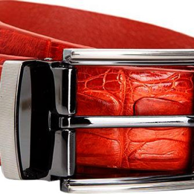 Thắt Lưng Nam Da Cá Sấu Gai Lưng Đầu Kim Huy Hoàng HT4731