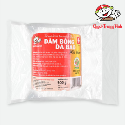 Dăm bông da bao tròn cắt khúc/Skined round ham (Portion)500GR/PE