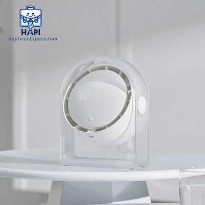 Quạt để bàn hàng chính hãng WiWU Snow Small Hurricane 2.000mAh Wi-FS07: Quạt mini tích điện, điều chỉnh góc độ