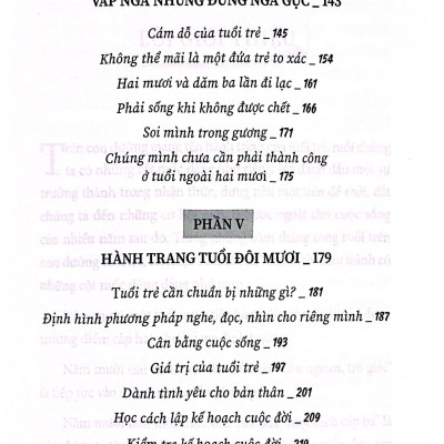 Sách - Cho Đứa Trẻ Hai Mươi Tập Làm Người Lớn