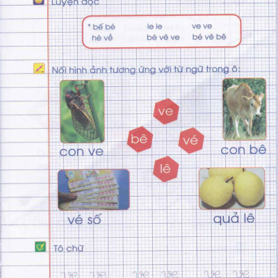 Vở Ô Li Thực Hành Tiếng Việt Lớp 1 - Quyển 1