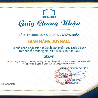 Bình giữ nhiệt Lock&Lock Flat 400ml màu đen LHC4227BLK - Hàng chính hãng, có khay lưới lọc trà, nắp nhựa kiểu gỗ - JoyMall