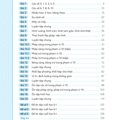 Bài Tập Bổ Trợ Toán Cơ Bản Và Nâng Cao Lớp 1 - Tập 1 _MEGA