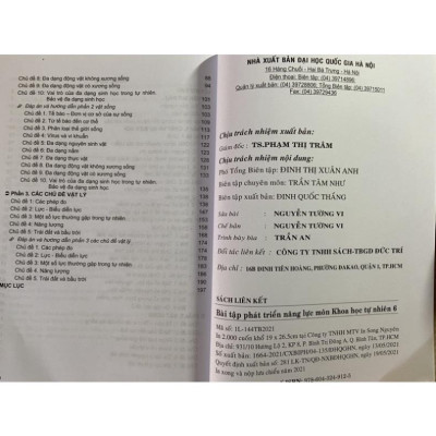 Sách - Bài tập phát triển năng lực môn khoa học tự nhiên 6