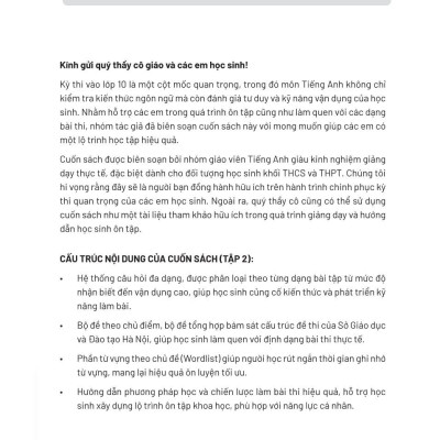 Sách - 20 Ngày Tăng Tốc-Ôn Luyện Tiếng Anh Vào 10 - Tập 2