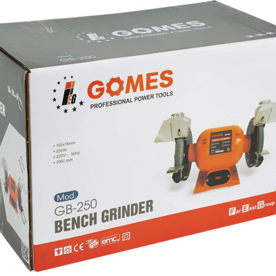 MÁY MÀI 2 ĐÁ 250W 150MM GOMES GB-250 - HÀNG CHÍNH HÃNG