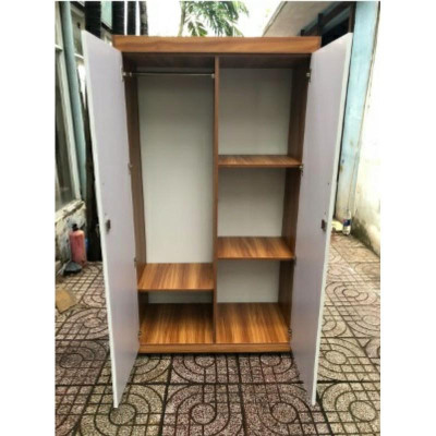(Hà Nội) TỦ QUẦN ÁO 2 CÁNH GỖ MDF PHỦ MELAMINE CHỐNG XƯỚC GIÁ SINH VIÊN