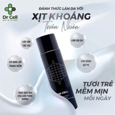 Xịt Khoáng Tế Bào Gốc Dr Cell 120ml cấp ẩm phục hồi da cho da tươi trẻ - Hàng Chính Hãng
