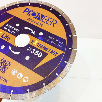 LƯỠI CẮT GẠCH ĐÁ 24 RĂNG PHI Ø 350MM RSA14002 chuyên cắt gạch, đá chất lượng cao chính hãng