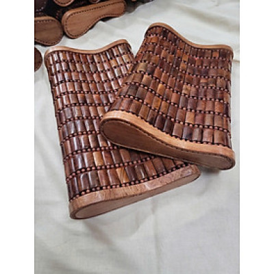 Gối Công Thái Học , Gối Hạt Gỗ Cao Cấp - Kích Thước 43cmx24cmx8/4cm ( video , hình thật )