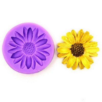 Khuôn silicon làm bánh, rau câu hoa cúc họa mi – Mã số 1125