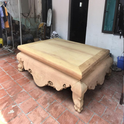 Sập Nằm Dạ Cá Trơn Cỡ Đại Gỗ Hương Vàng