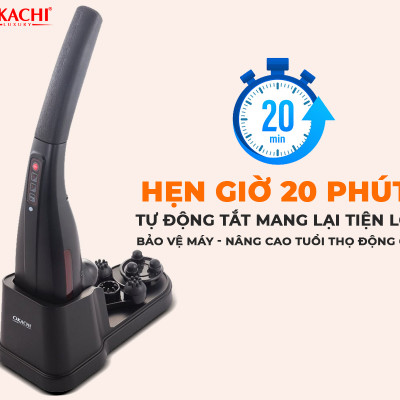 Máy massage cầm tay hồng ngoại OKACHI LUXURY JP-M610 (màu đen) 