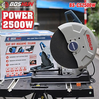 Máy Cắt Sắt Bàn Boshun - BS-CS2500W - Công Suất 2500W - Đường Kính Đĩa 355mm - Động Cơ Lõi Đồng - Bảo Hành Chính Hãg