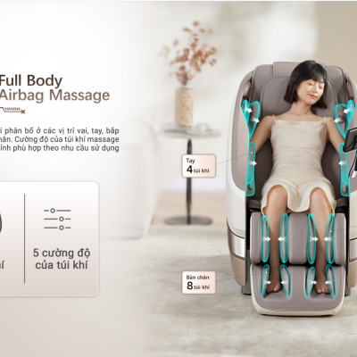 |MUA 1 TẶNG 1|  Ghế Massage Toàn Thân GINTELL A PRO 1 + G RELAX EZ | 3 năm bảo hành chính hãng