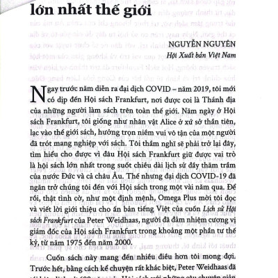 Lịch Sử Hội Sách Frankfurt