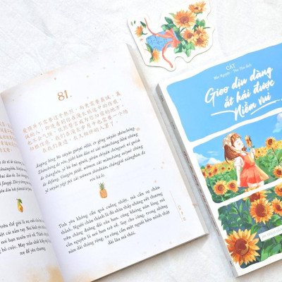 Sách - Gieo Dịu Dàng Ắt Hái Được Niềm Vui - 200 Trích Dẫn Song Ngữ Trung - Việt Có Phiên Âm - AZ Việt Nam