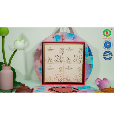 Hộp Bánh Trung Thu 4 bánh 1 trứng 150g - COMBO SUPER A9 - Thành Long - (600g) - VIỆT NAM