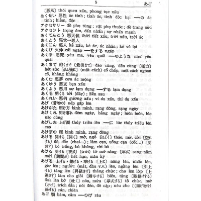 Từ Điển Nhật - Việt - Tác Giả Takeuchi Yonosuke - Vanlangbooks