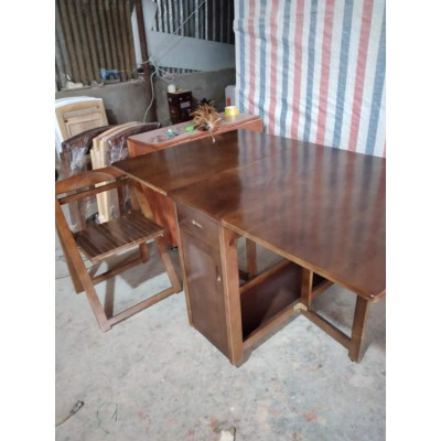 Bộ Bàn Ghế Ăn Thông Minh Làm Bằng Gỗ Sồi 100%