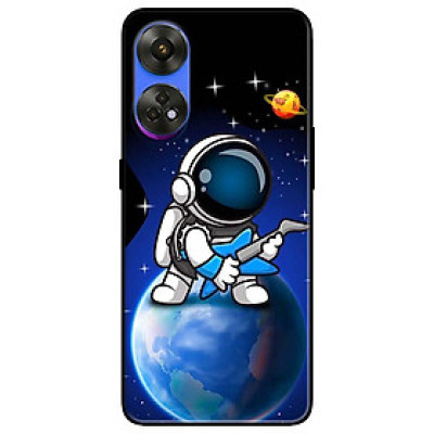 Ốp lưng dành cho Oppo Reno 8T 4G - Reno 8T 5G - Reno 10 5G - Reno 10 Pro 5G - Phi Hành Vệ Tinh Tím - Hàng Chính Hãng