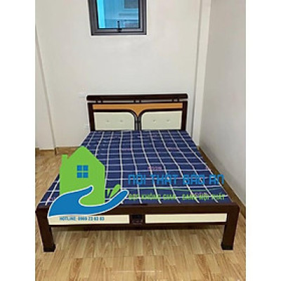 Giường sắt kiểu hộp nhiều kích thước Mẫu 01