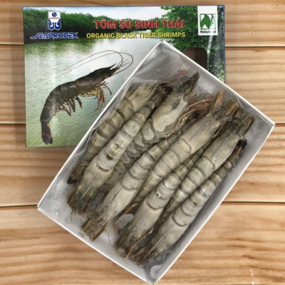 Tôm sú nguyên con sinh thái Seaprodex kích cỡ 8 con/hộp, 500gr