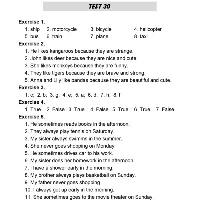 100 Đề Kiểm Tra Tiếng Anh 4