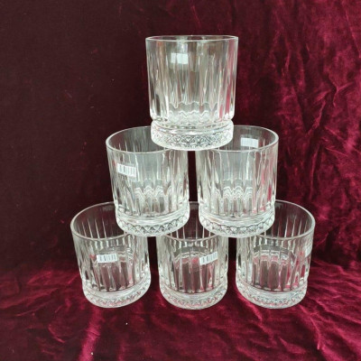 Bộ 6 coocs thủy tinh uống nước vân dọc