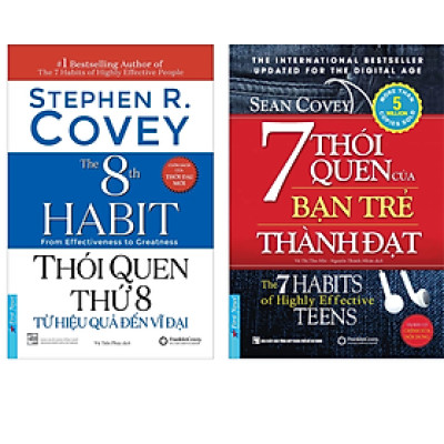 Combo 2Q: Thói Quen Thứ 8 - Từ Hiệu Quả Đến Vĩ Đại + 7 Thói Quen của Bạn Trẻ Thành Đạt (Sách Phát Triển Bản Thân/ Tư Duy Kinh Doanh Thành Công)