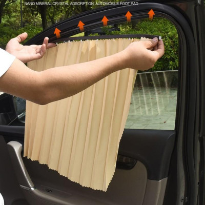 Bộ Combo 4 Rèm Vải Thông Minh Che Nắng Cách Nhiệt 4 Cánh Cửa Xe Hơi, Ô Tô