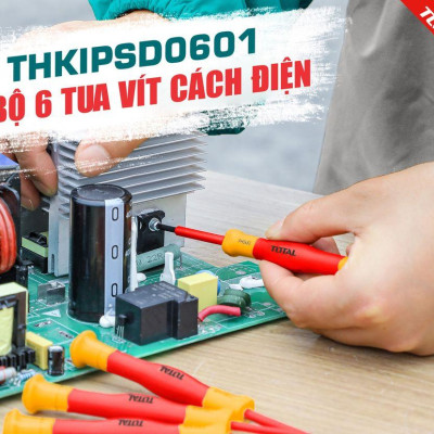 BỘ TUA VÍT CHUẨN CÁCH ĐIỆN 6 CHI TIẾT TOTAL THKIPSD0601 - HÀNG CHÍNH HÃNG