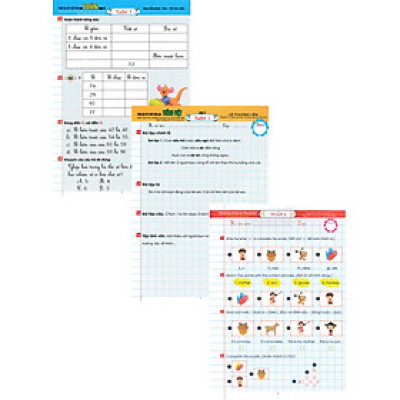 Combo Phiếu Bài Tập Cuối Tuần Môn Toán - Tiếng Việt - Tiếng Anh Lớp 2 (Theo Chương Trình Giáo Dục Phổ Thông Mới Định Hướng Phát Triển Năng Lực)
