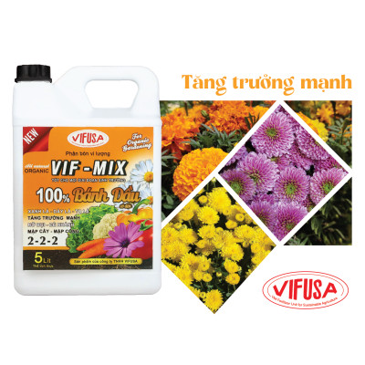 VIF-MIX - Phân bón Bánh dầu đậu phộng can 5L