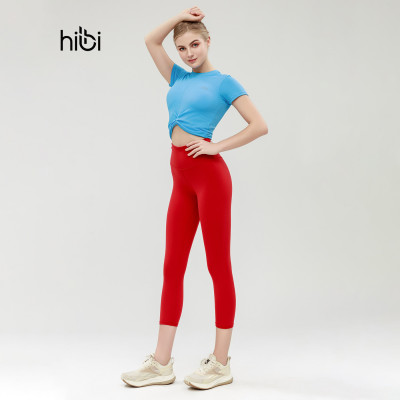 Quần Lửng Tập Yoga Gym Luxury Hibi Sports QL405 Kiểu Trơn, Lưng Cao Tôn Dáng, Chất Vải Cao Cấp Hi Fabric