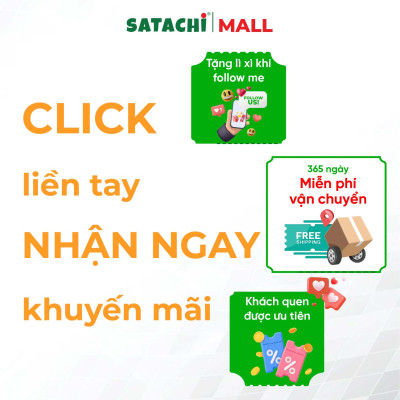 Viên Bột Diếp Cá Nguyên Chất SATACHI – 100% Lá Diếp Cá Tươi – Dạng Viên Tiện Lợi – Hộp 180 viên 