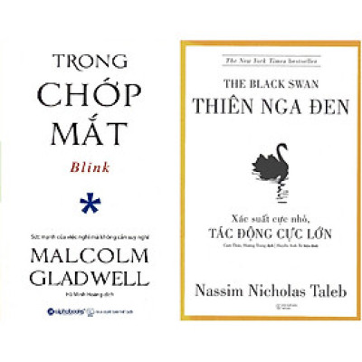 Bộ Sách Về Tư Duy Cực Kỳ Thú Vị ( Trong Chớp Mắt + Thiên Nga Đen ) ( Quà Tặng: Cây Viết Kute