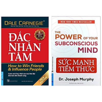 Combo 2 cuốn sách cực hay về kinh tế: Đắc nhân tâm + Sức mạnh tiềm thức( Tái bản 2021)
